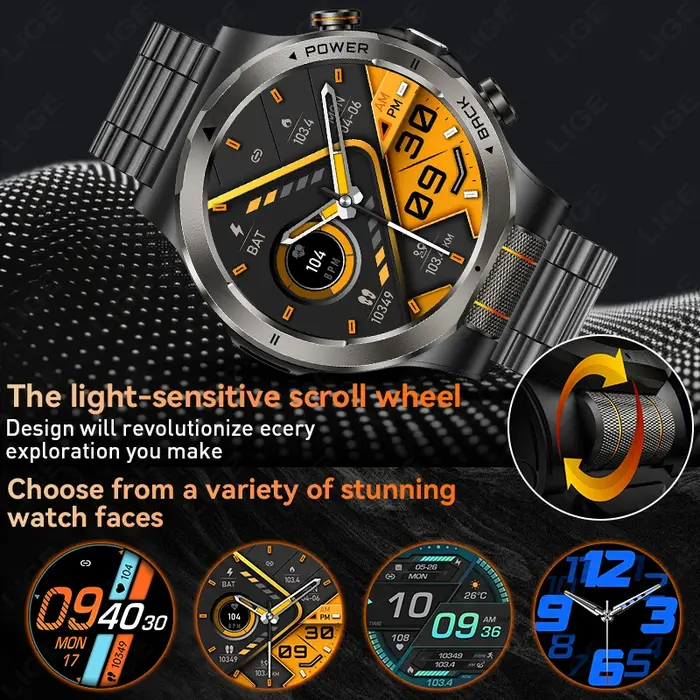 Montre connectée sportive LIGE pour hommes
