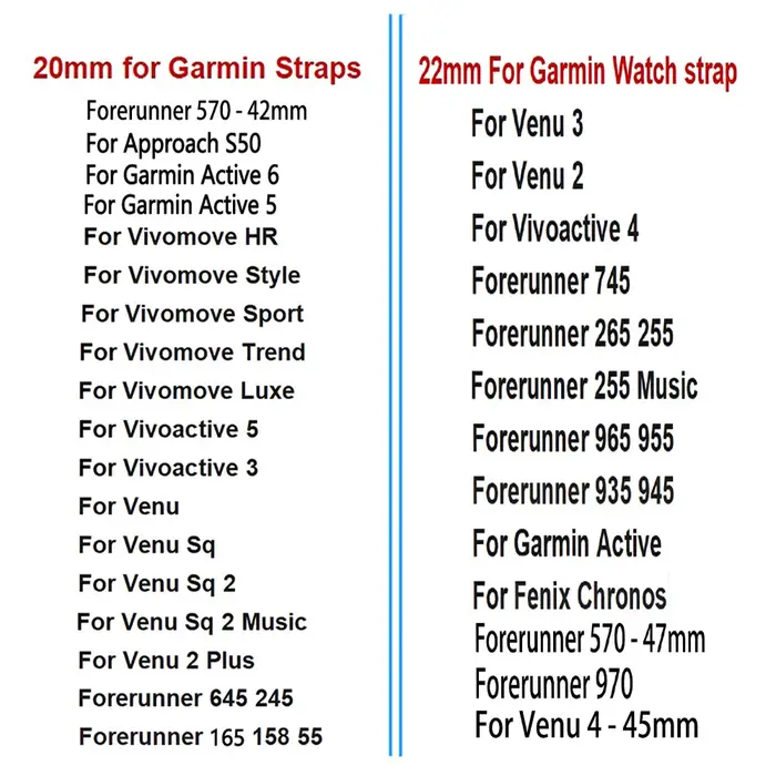 Bracelet de montre intelligent 22mm 20mm