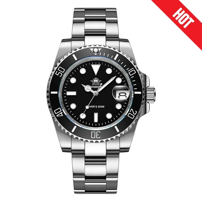 ADDIESDIVE montres à Quartz de plongée pour hommes lunette en céramique en acier inoxydable 316L montre-bracelet étanche rétro C3 montre analogique lumineuse