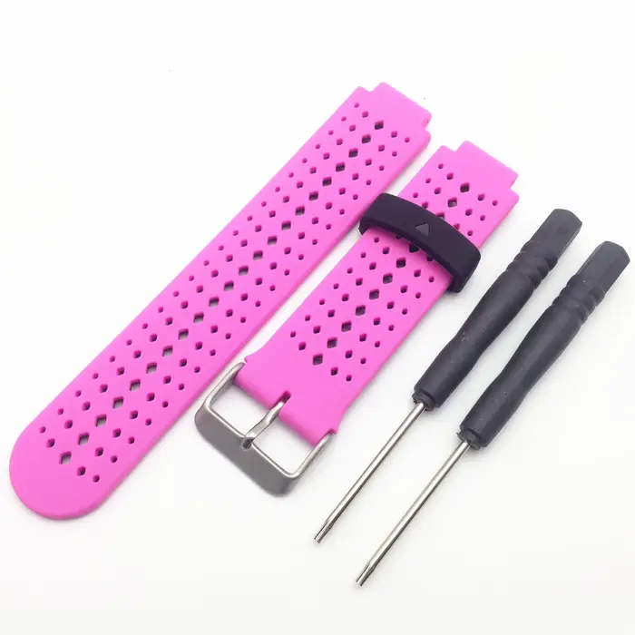 Bracelet de montre en Silicone pour Garmin Forerunner 235/220/230/620/630/735XT bracelet de montre intelligente avec outil