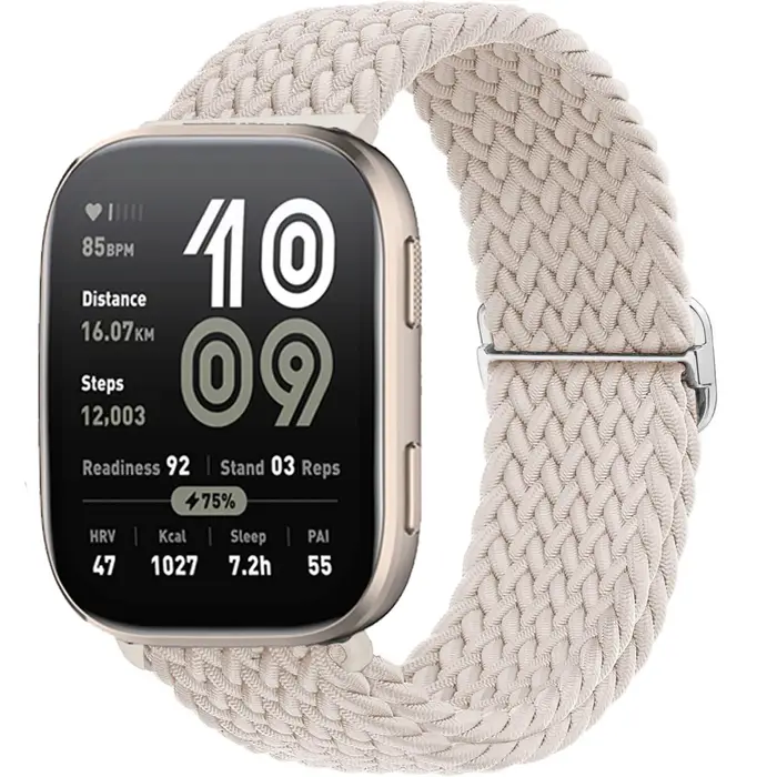 Bracelet à boucle Solo tressé pour Amazfit bip 6/5/équilibre/GTS/4/2e/Mini/3/GTR/4/2/3/Pro/20mm 22mm