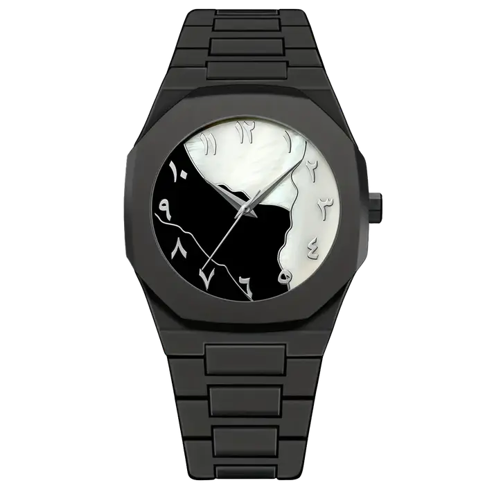 LUCKYFOXNew montres haut de gamme tendance pour hommes graffiti art