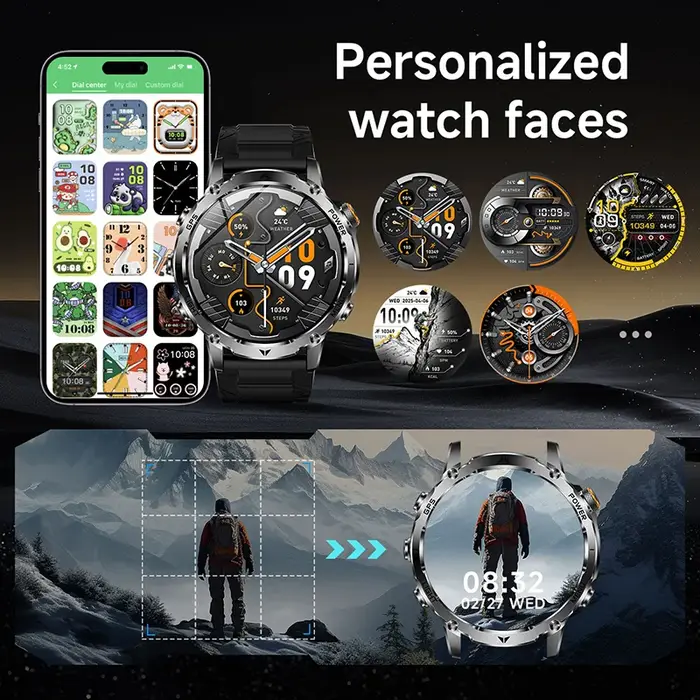Nouvelle montre connectée GPS d'extérieur pour homme 2026
