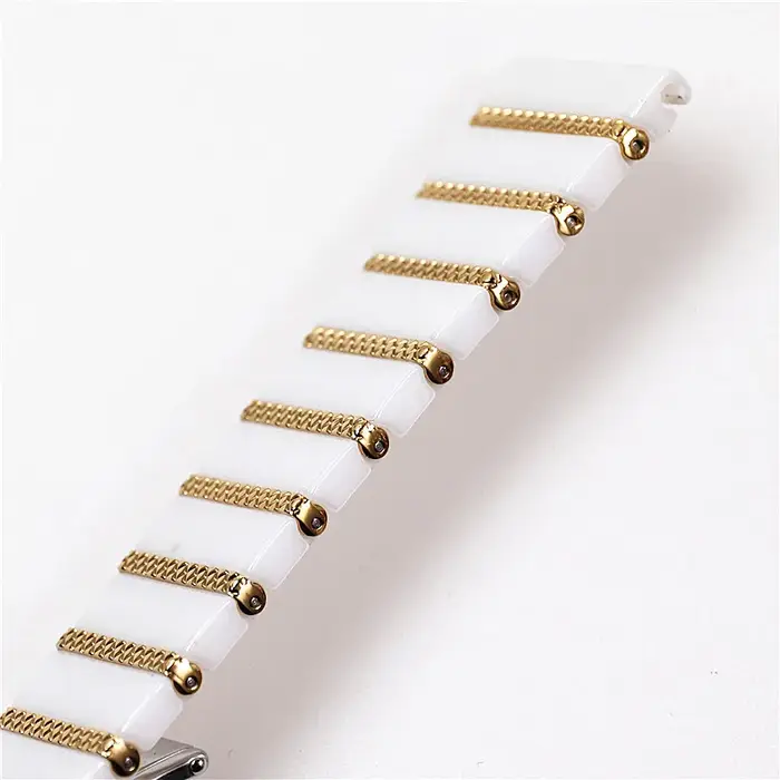Bracelet en céramique et acier pour montre connectée Samsung Galaxy 5