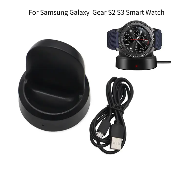 Chargeur sans fil pour montre connectée Samsung Galaxy, station de charge rapide, pour Samsung Gear 