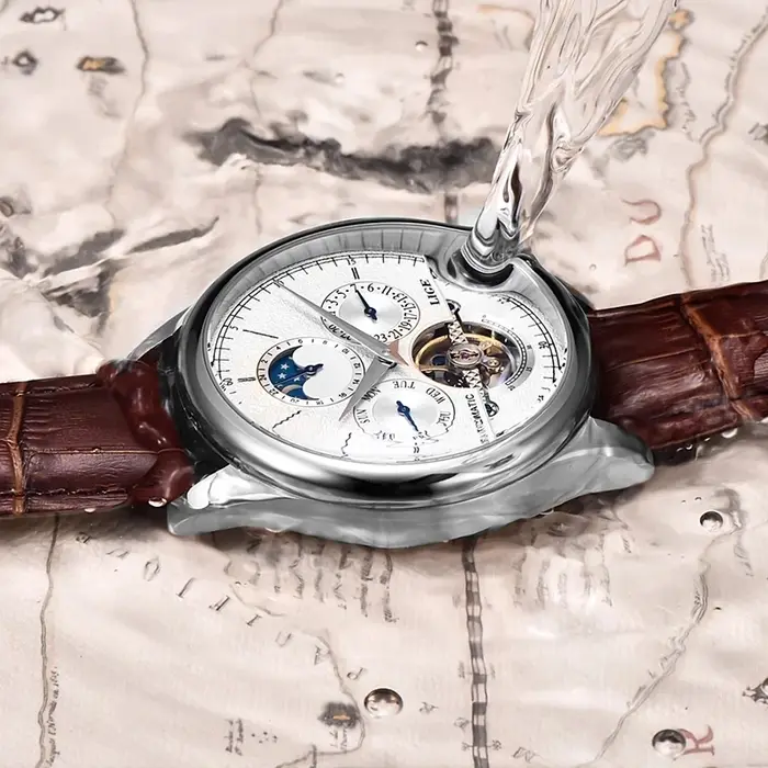 LIGE hommes montres de luxe mâle Tourbillon automatique montre-bracelet sport étanche montre mécanique pour hommes horloge Relogios Masculino