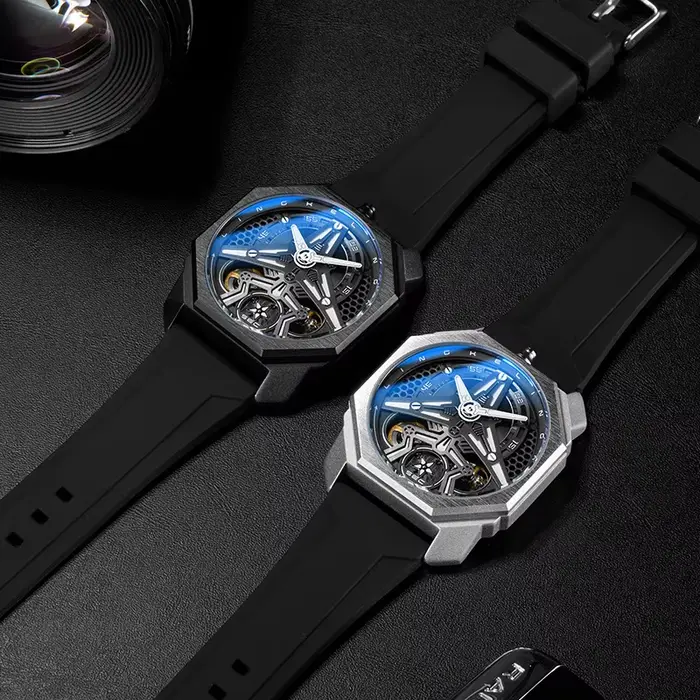 Montre automatique de conception de chasse pour hommes