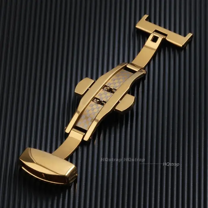 Fermoir papillon en acier inoxydable pour bracelet de montre