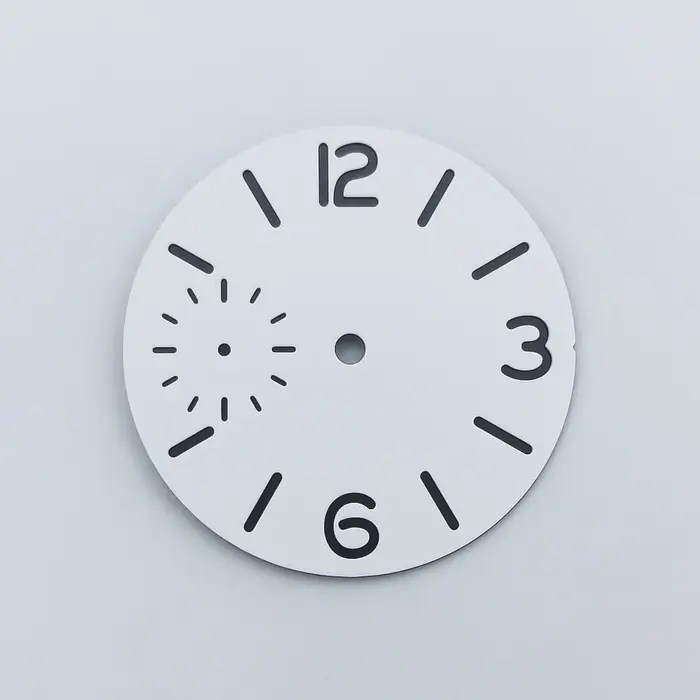 NEITON – cadran de montre noir bleu vert blanc