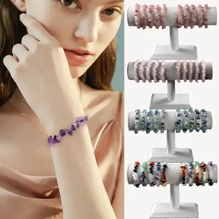 Bracelet en gravier naturel irrégulier