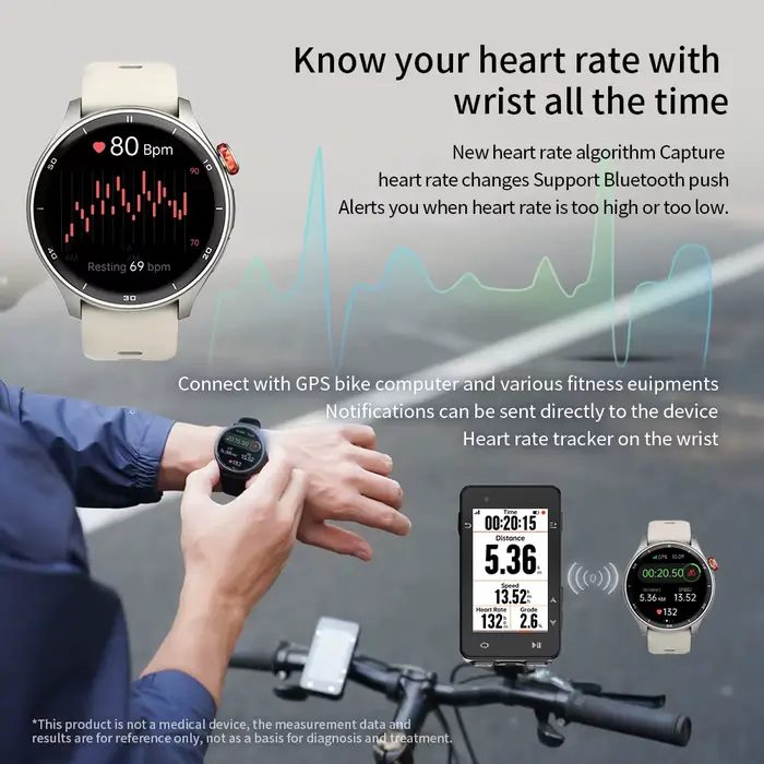 IGPSPORT LW10 montre de Sport intelligente capteur de fréquence cardiaque d'oxygène dans le sang Bracelet moniteur de
