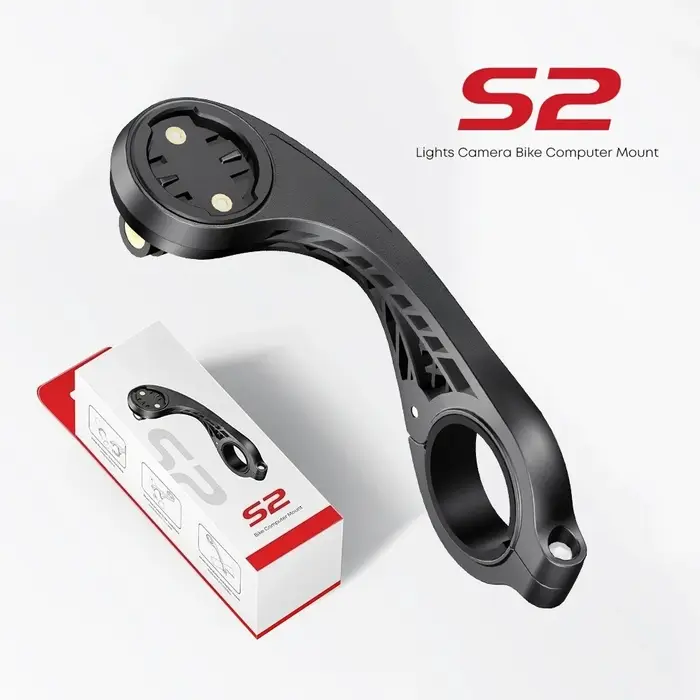 Support de guidon pour ordinateur de vélo S2, support durable en ABS pour Garmin XOSS IGPSPORT Magene Coospo, VTT, vélo de route, GPS, lumière, caméra B