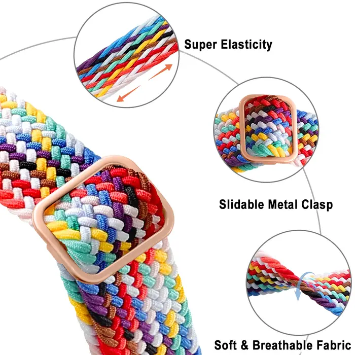 Boucle Solo tressée pour Google pixel 3 4 2 bandes accessoires Smartwatch élastique réglable en Nylon correa bracelet Pixel bracelet de montre