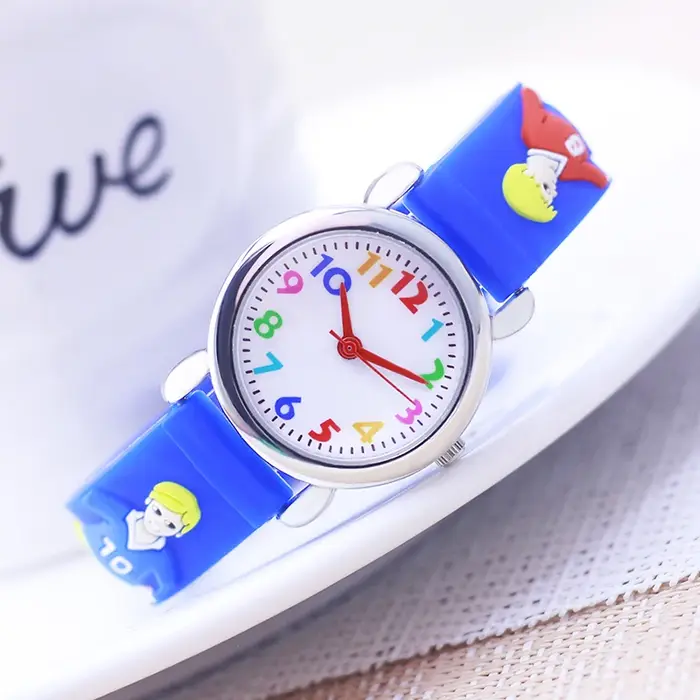Montres de football en silicone pour enfants