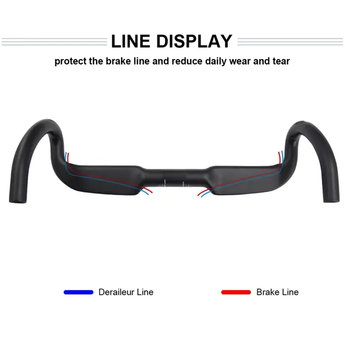 Guidon de vitesse de vélo de gravier de cyclisme RXL SL 31.8 guidon de route en carbone pour routage