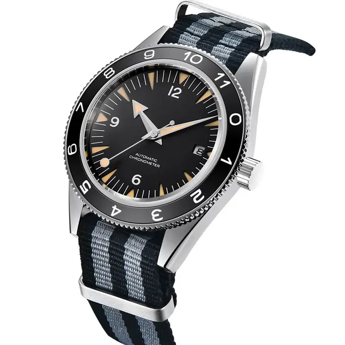 41mm LOGO personnalisé NH35 homme montre hommes montre-bracelet automatique bracelet en acier bracel