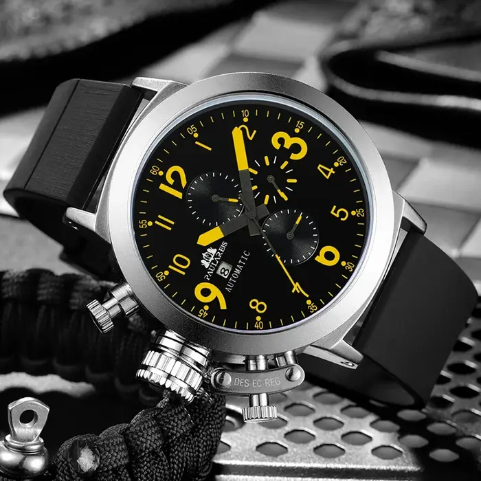 Montre automatique mécanique à remontage automatique pour homme