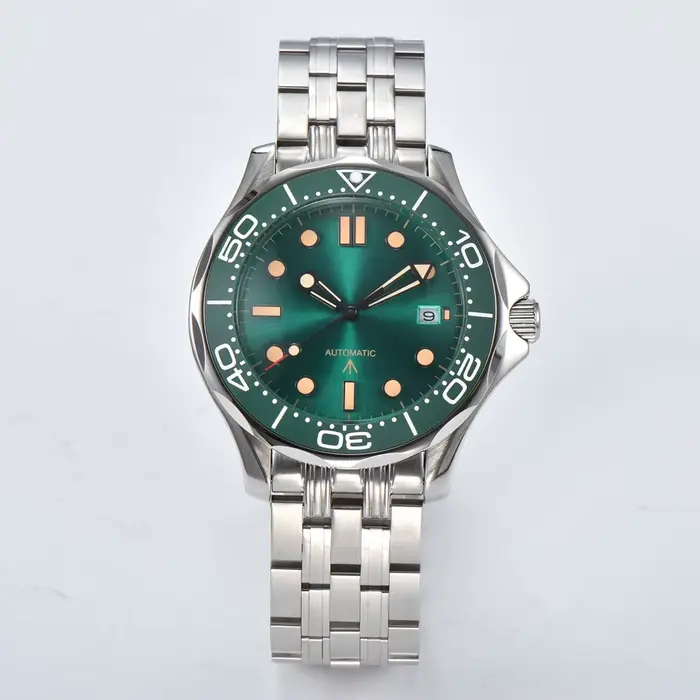 Parnsrpe 2026 Nouvelle Montre de Plongée Automatique Miyota 8215 pour Homme, Cadran Vert Sportif de 