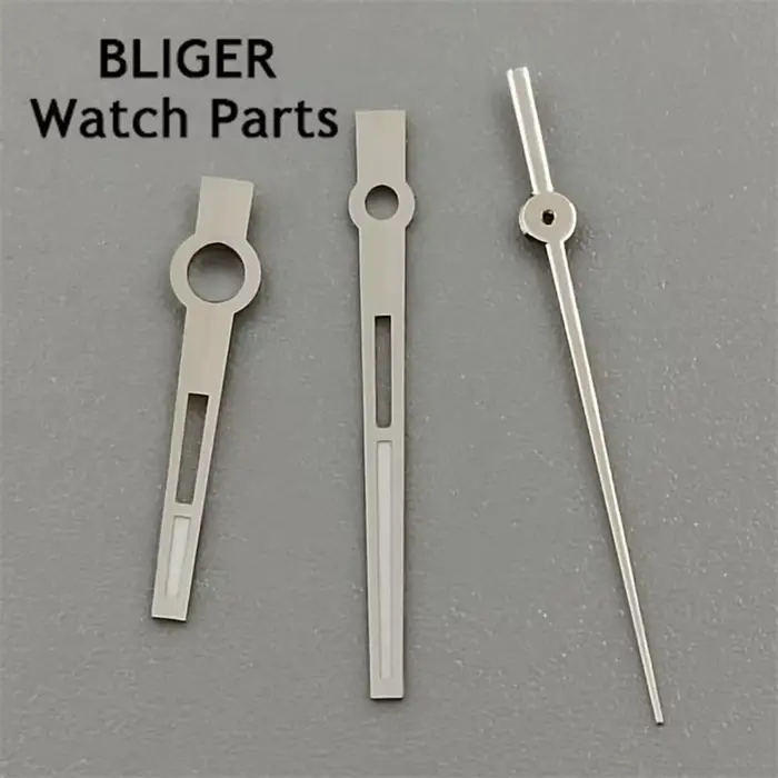 BLIGER-Aiguilles de Montre en Argent, Or Rose, Vert, Shoous, Adaptées au Mouvement NH34, NH35, NH36,