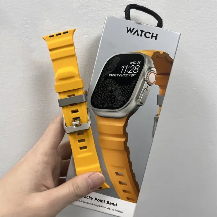 Bracelet de sport en silicone pour iWatch, Ultra2, Apple Watch, 10mm, 9mm, 8mm, 1mm, 2mm, 3mm, 4mm, 