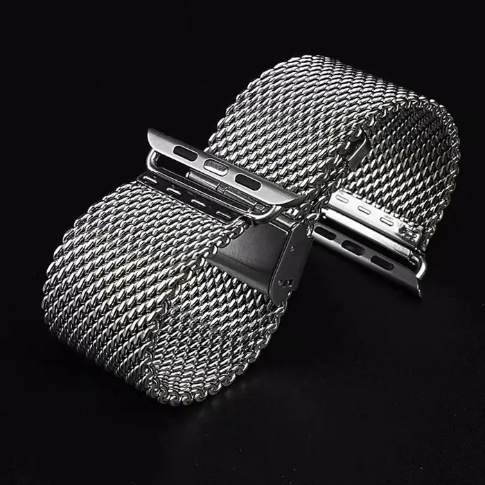 Bracelet milanais 1.0mm pour Apple Watch 49mm 45mm 44mm 41mm 40mm 38mm 42mm