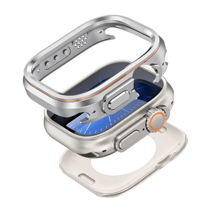 Étui de protection style Halo pour Apple Watch Ultra 3 2 1 49 mm