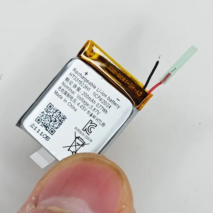 Batterie originale de remplacement 200mAh HT331923H1 331923 3.87V 361-00130-00 pour montre connectée Garmin Vivomove Luxe
