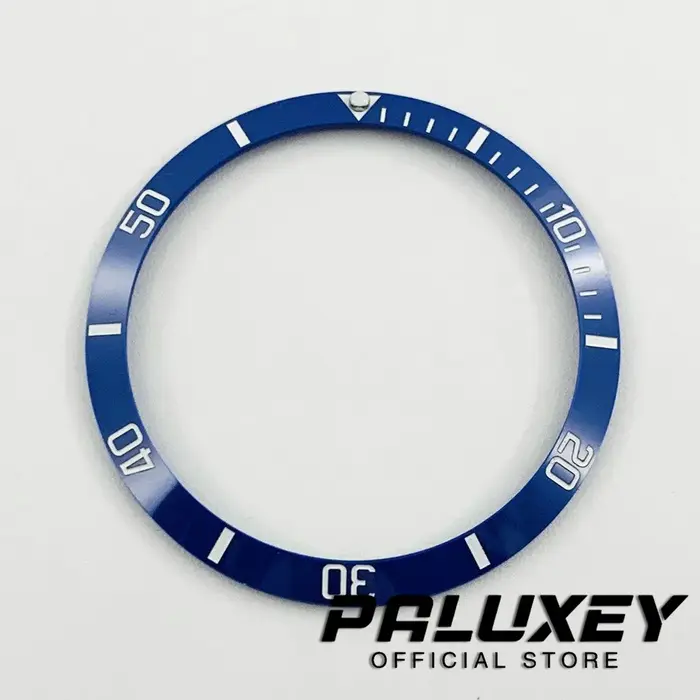 Insert de lunette de montre noir en céramique/aluminium