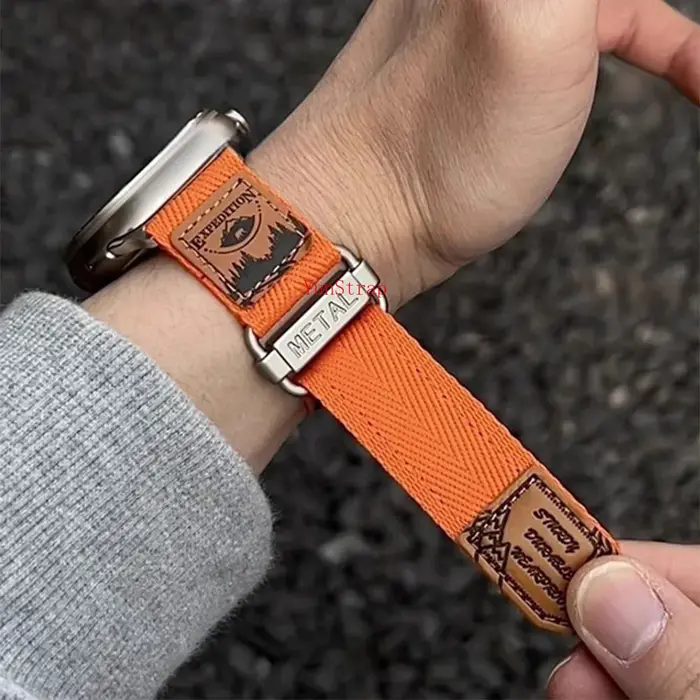 Bracelet en Nylon à boucle pour Apple Watch