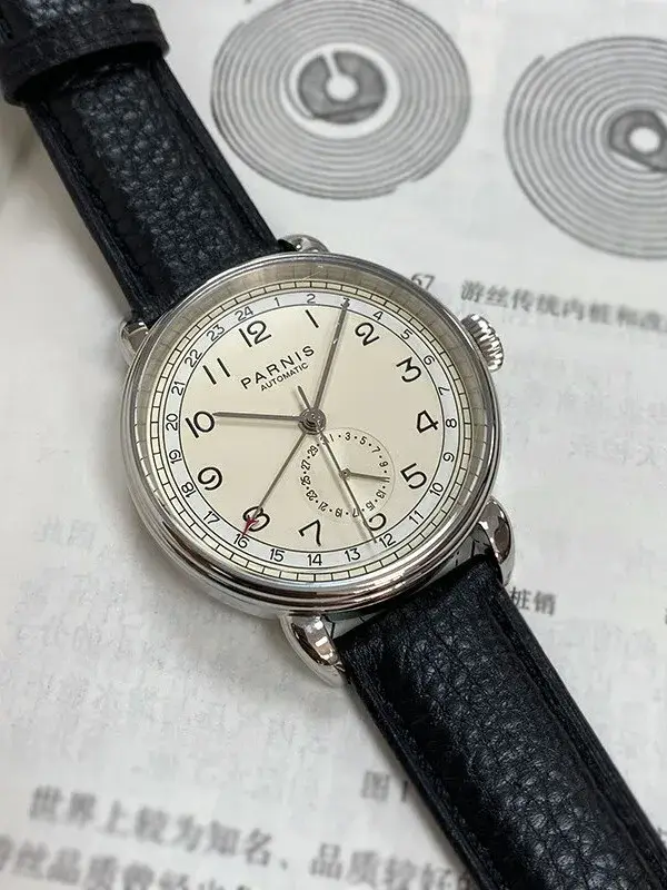 Parnis – montre automatique pour hommes, 42mm, mécanique, étanche 5ATM, miroir saphir