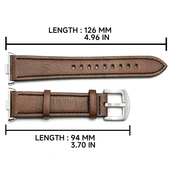 Pour Xiaomi Redmi montre 4 Smartwatch Bracelet en cuir Interface métallique remplacement Correa redmiwatch 5