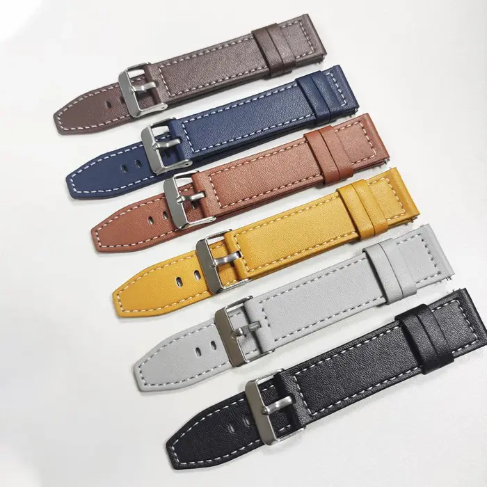 Bracelet de montre en cuir et Silicone