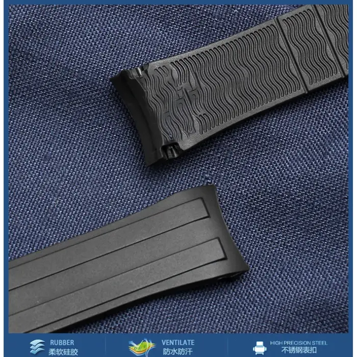 Bracelet de montre en caoutchouc Silicone de haute qualité