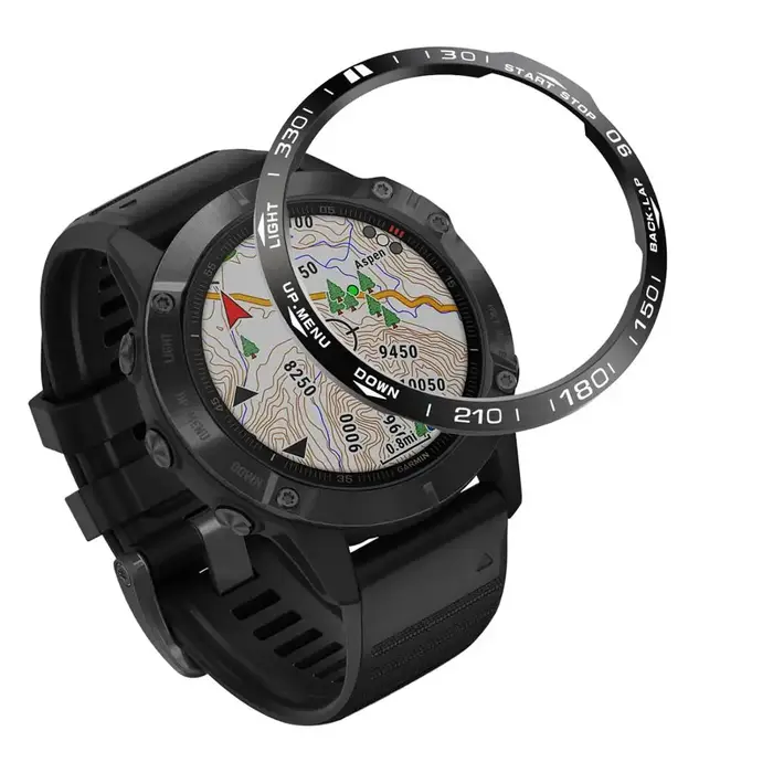 Lunette pour Garmin Fenix 7 7X 6 6X Pro 5 5X Plus, anneau de montre intelligente, cadre de style, ho