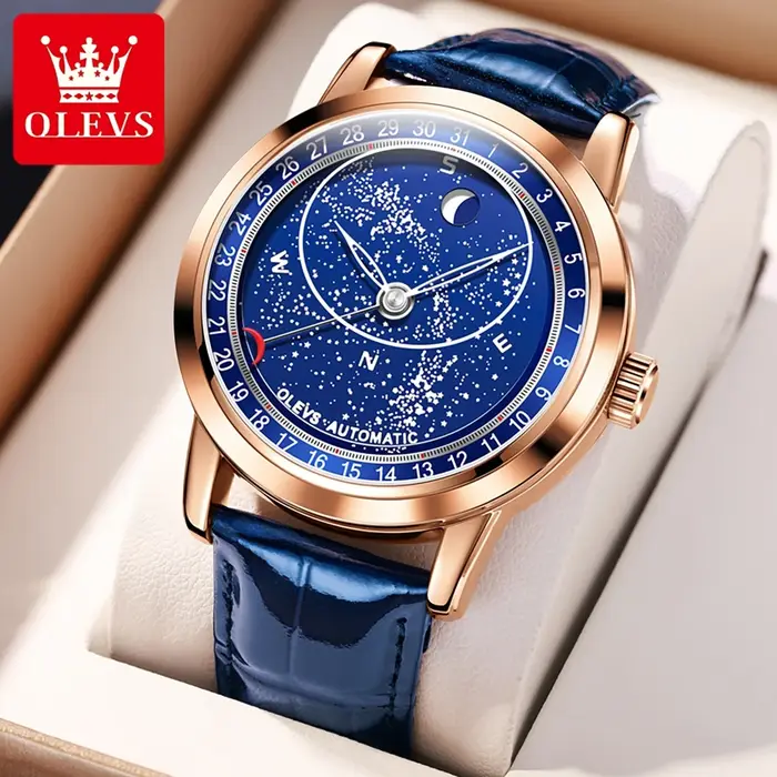Montre homme OLEVS 9923 phase de lune