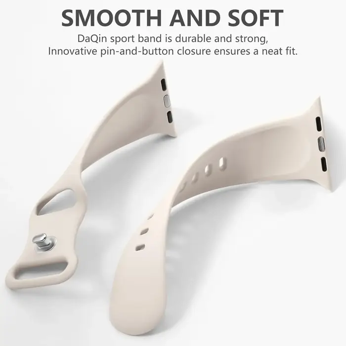 Bracelet en Silicone pour bracelets de montre Apple 40mm 44mm 46mm 45mm 41mm 49mm 42