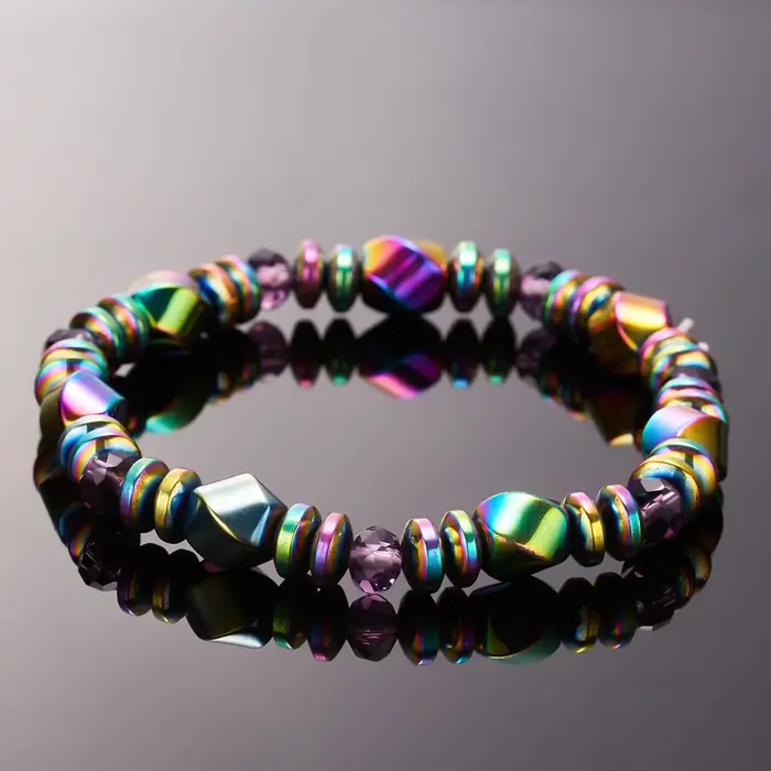 Bracelet d'énergie magnétique coloré pour homme