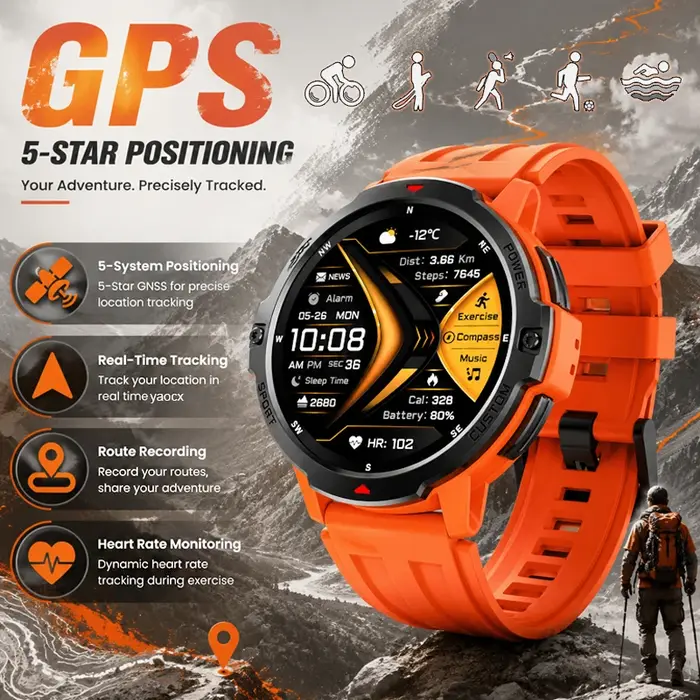 Nouvelle montre connectée GPS avec suivi en temps réel