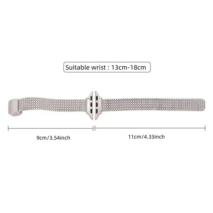 Bracelet magnétique en métal mince de luxe pour IWatch 9 8 7 SE 6