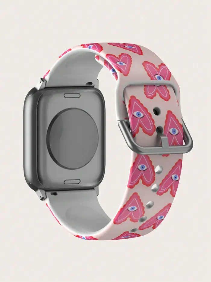 Yeux de coeur rose pour Bracelet de montre Apple 42mm 41mm 40mm 44mm 45-38mm