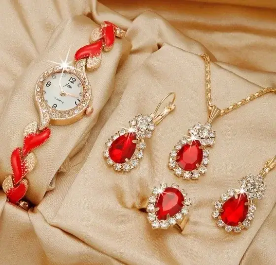 1 pièces d'un nouvel ensemble de montres à quartz pour femmes à la mode et à la mode, qui est le mei