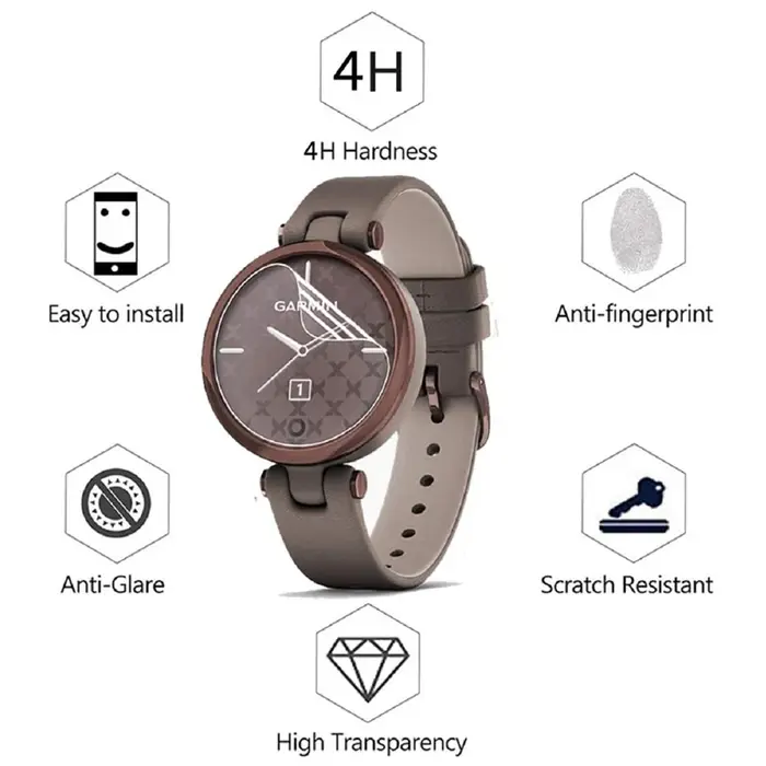 2 pièces/paquet Film de protection Hydrogel pour montre intelligente de Fitness pour femmes Garmin Lily