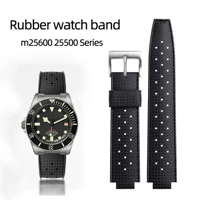Bracelet de montre en silicone souple pour homme