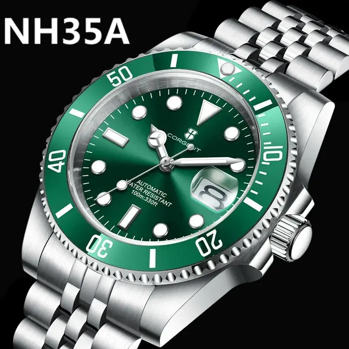 Montre de plongée Corgeut 40MM pour hommes
