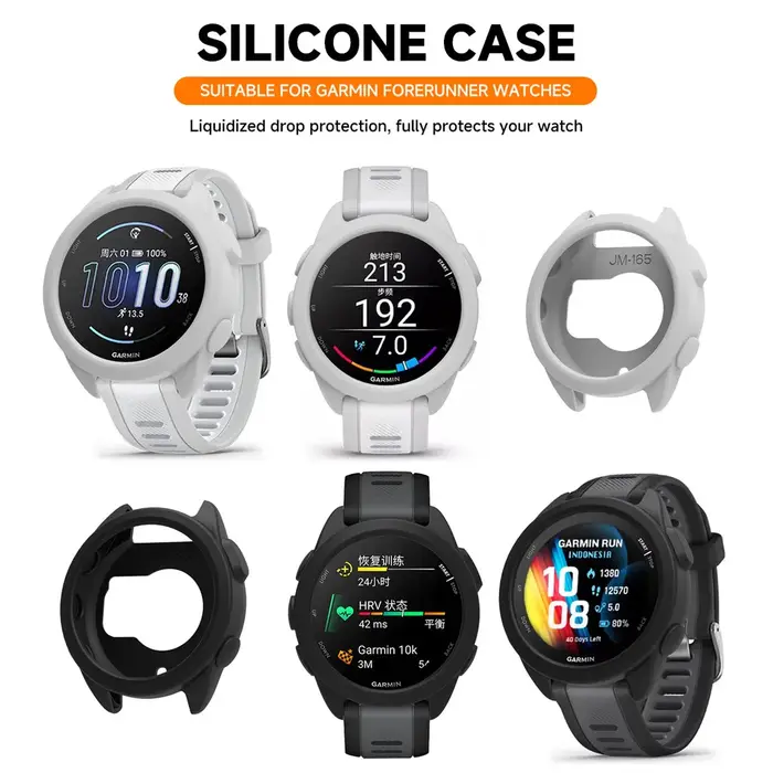 Housse de protection + sangle pour Garmin Forerunner 165