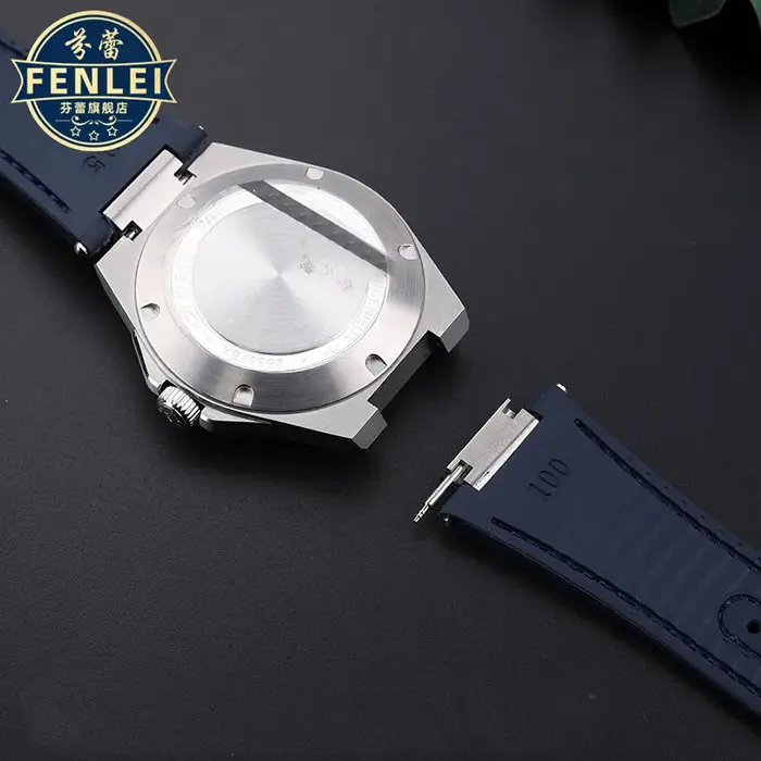 Bracelet de montre en cuir véritable pour homme
