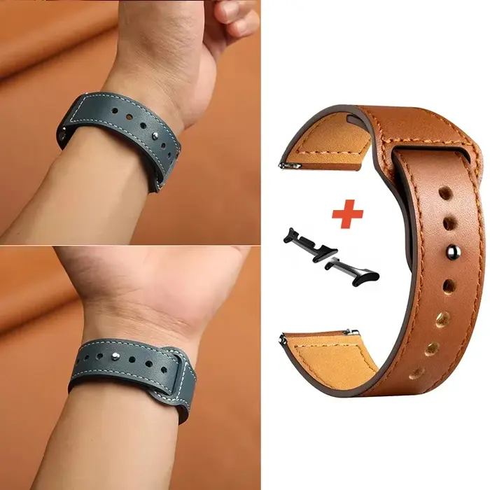 Bracelet en cuir pour Samsung Galaxy Watch 8 Classic/40 44mm