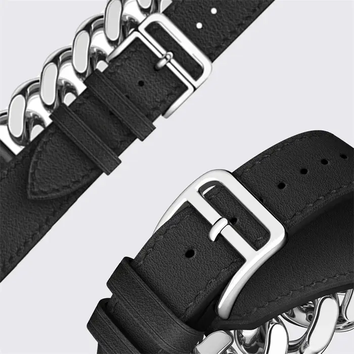 Bracelet en cuir véritable pour Apple Watch Ultra 2