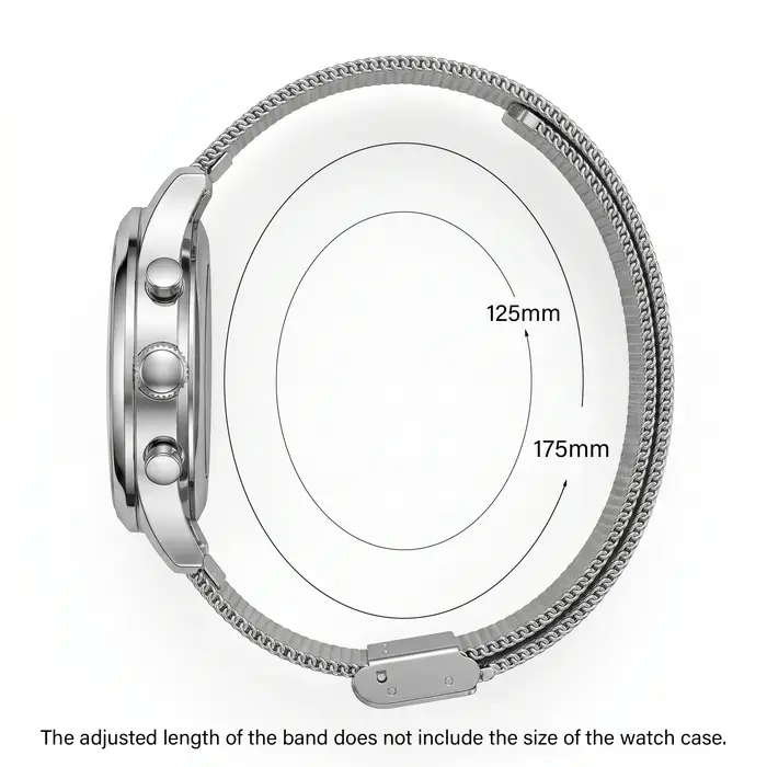 Bracelet de montre à boucle milanaise pour hommes et femmes