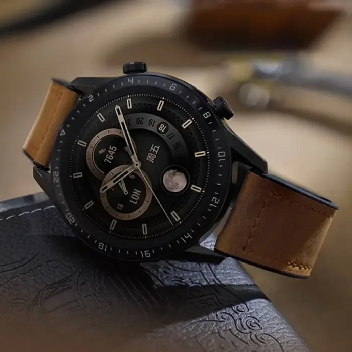 Bracelet en cuir et silicone pour Huawei Watch GT 6 5 4 46mm 41mm